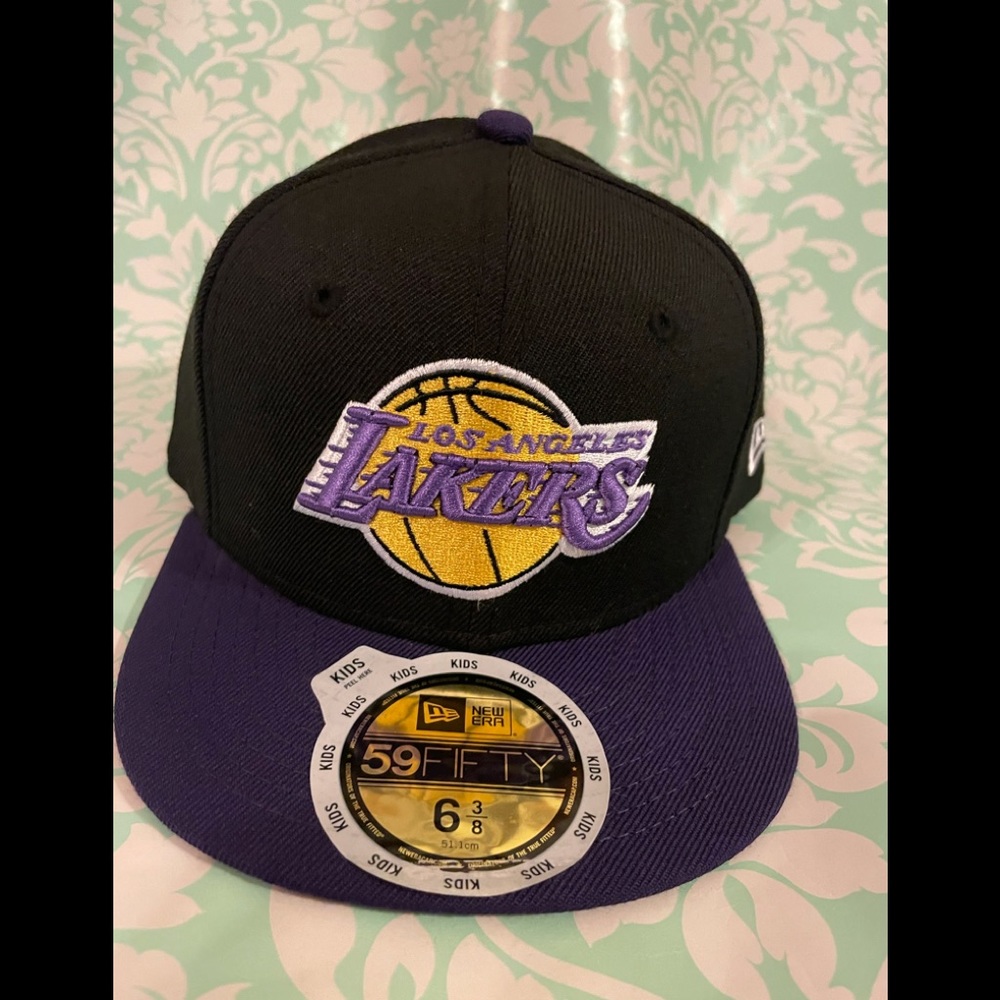Los ángeles lakers kids fitted hat sz 63/8